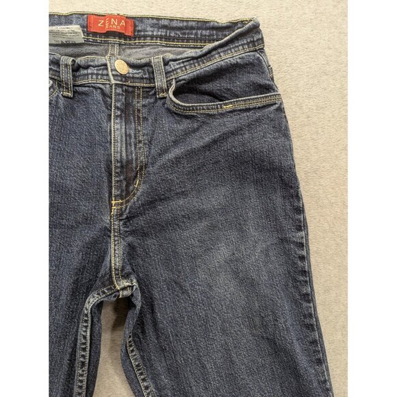 Vintage Zena Jeans Womens 8 Blue Denim Stretch Straight Leg 2000s 814-0118-54 - Picture 3 of 14
